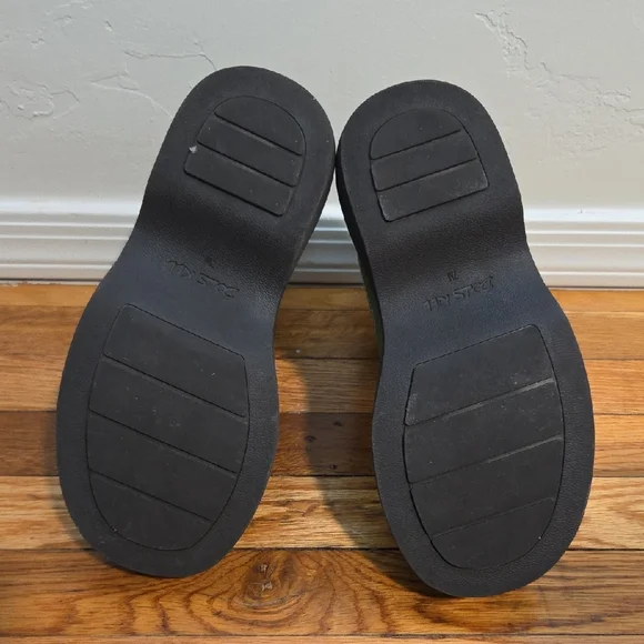 Dolls Kill Green Combat Boots with Elastic Panels - Picture 10 of 15